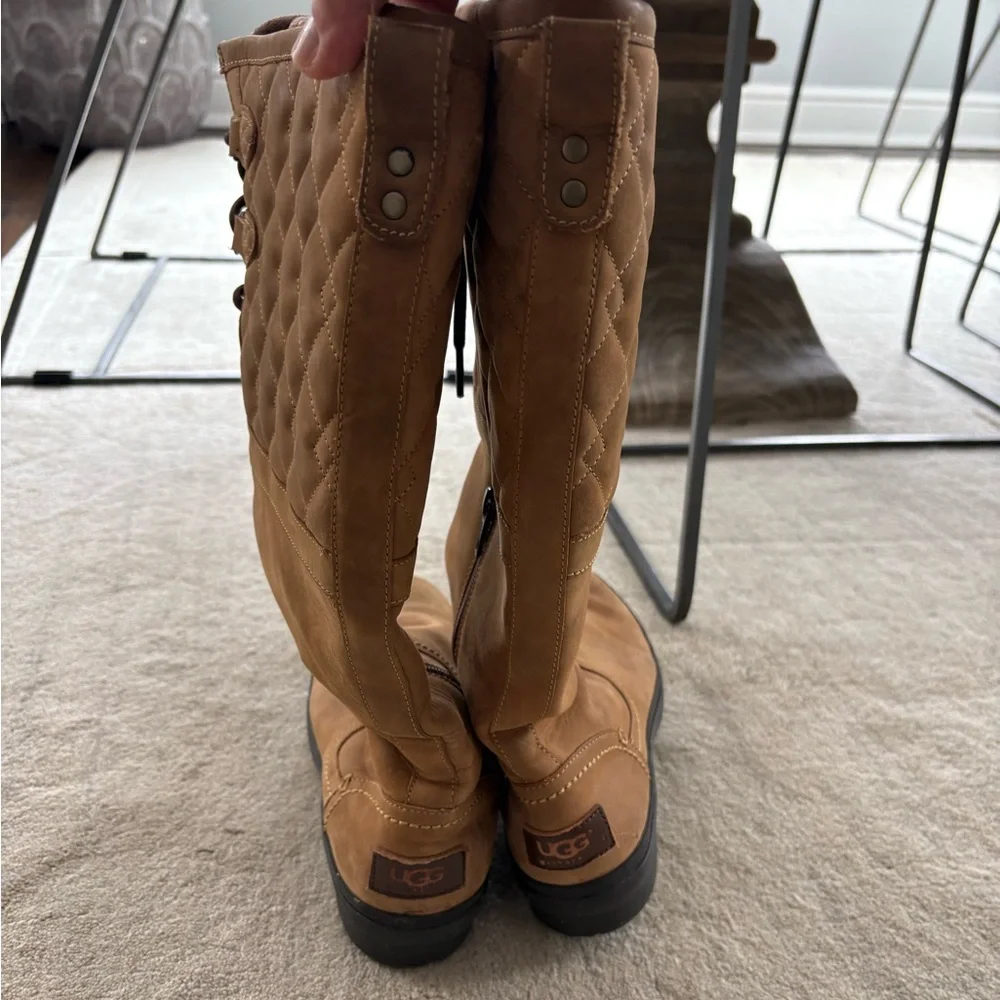 UGG Women's Elsa Deco Quilt Chestnut